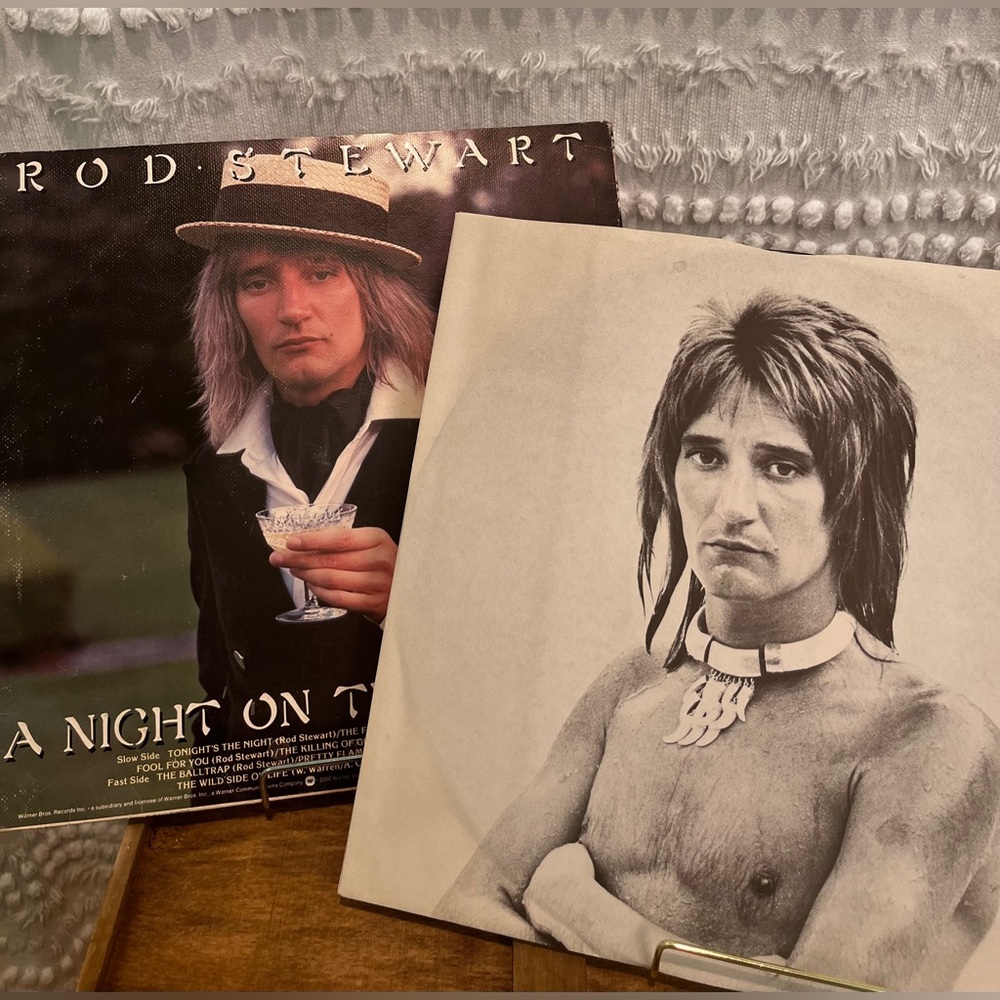 Rod Stewart “A Night on the Town” vintage 1976 album. Original owner